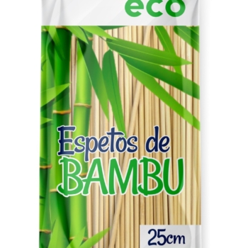 Espetos de Bambu 25CM C/50 un
